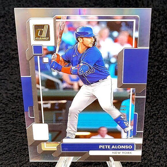 2022 Pete Alonso 8/10 Clearly Donruss Gold Acetate New York Mets - Picture 1 of 3